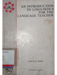 An introduction to linguistics for the language teacher