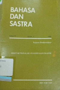 Bahasa dan sastra tahun VI nomor 3 1980
