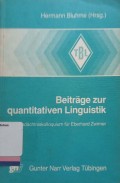 Beitrage zur quantitativen Linguistik