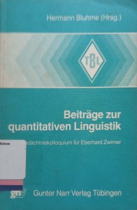 Beitrage zur quantitativen Linguistik