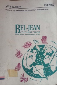 Manual of Lexicography
