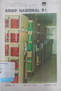 Berita Arsip Nasional RI No. 20, Agustus 1986