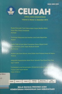 Ceudah: Jurnal Ilmiah Kesusastraan, Volume 5, Nomor 5, Desember 2015