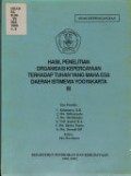 Hasil penelitian organisasi kepercayaan terhadap tuhan yang maha esa daerah istimewa yogyakarta III