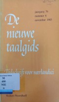 De nieuwe taalgids: tijdschrift voor neerlandici jaargang 76, nummer 6, november 1983