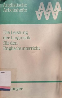 Die Leistung Der Linguistik Fur den Englischunterricht