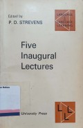 Five inaugural lectures