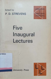 Five inaugural lectures