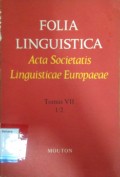 Folia Linguistica Acta Societatis Linguisticae Europaeae