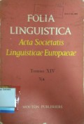 Folia Linguistica Acta Societatis Linguisticae Europaeae