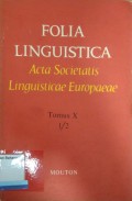 Folia Linguistica Acta Societatis Linguisticae Europaeae