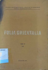 Folia Orientalia