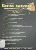 Genta Bahtera: Jurnal Ilmiah Kebahasaan dan Kesastraan, Volume 1, Nomor 1, Desember 2015