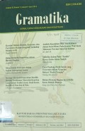 Gramatika: Jurnal Ilmiah Kebahasaan dan Kesastraan, Volume II, Nomor 1, Januari--Juni 2014