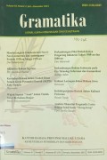 Gramatika: Jurnal Ilmiah Kebahasaan dan Kesastraan, Volume III, Nomor 2, Juli--Desember  2015