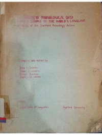 Handbook of phonological data from a sample of the world's language : A Report of the stanford phonology archive