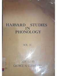 Harvard studies in phonology Vol. I