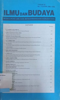 Ilmu dan Budaya: Memajukan ilmu dan mengembangkan kebudayaan Tahun XII No. 7-8 April-Mei 1990