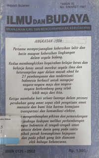 Ilmu dan Budaya: Memajukan ilmu dan mengembangkan kebudayaan Tahun IX No. 6/Maret 1987