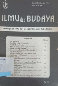 Ilmu dan Budaya: memajukan ilmu dan mengembangkan kebudayaan Edisi 2/Th. V/Desember 1982