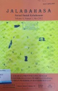 Jalabahasa: Jurnal Ilmiah Kebahasaan, Vol. 8, Nomor 1, Mei 2012