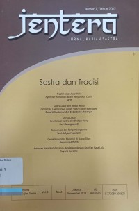 Jentera: Jurnal Kajian Sastra, Volume 2, Nomor 2, November 2012