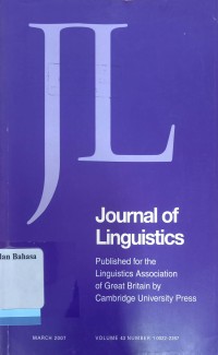 Journal of Linguistics Volume 43 Number 1, March 2007