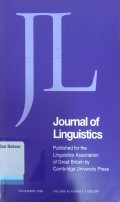 Journal of Linguistics Volume 42 Number 3, November 2006