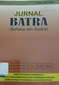 Jurnal Batra (Bahasa dan Sastra), Volume 2, Nomor 1, Juni 2016