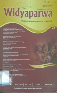 Widyaparwa: jurnal ilmiah kebahasaan dan kesastraan, volume 40, nomor 1, Juni 2012