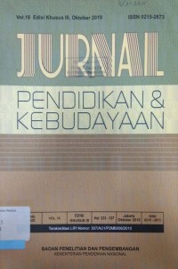 Jurnal Penidikan Kebudayaan, V0l.16, Edisi Khusus III, Oktober 2010