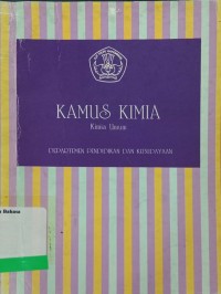 Kamus kimia: Kimia umum
