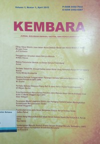 Kembara Jurnal Keilmuan Bahasa, Sastra, Dan Pengajarannya