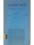 Languagge, Journal of The Linguistic Society of America Volume XVI Th. 1964