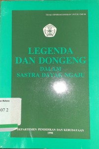 Legenda dan dongeng dalam sastra dayak ngaju