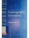 Lexicography: An Introduction