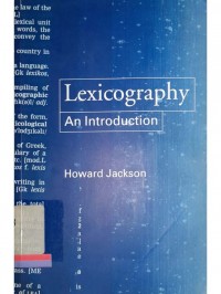 Lexicography: An Introduction