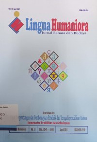 Image of Lingua Humaniora: Jurnal Bahasa dan Budaya Vol. 13 April 2017