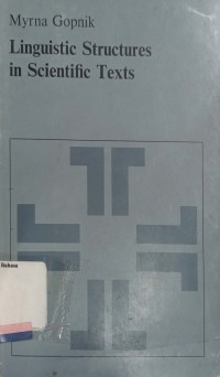 Linguistik structures in scientific texts