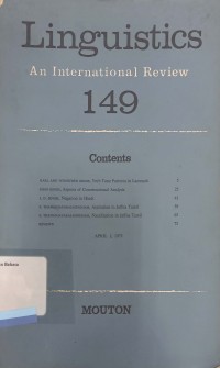 Linguistics an International Review 149