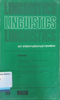 Linguistics  An International Review. 186