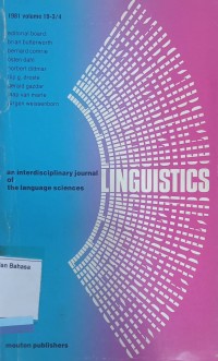 Linguistics : an interdisciplinary journal of the language sciences vol.19