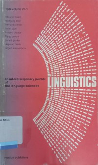 Linguistics : an interdisciplinary journal of the language sciences vol.22-1