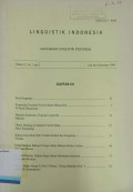 Linguistik Indonesia Tahun 12 No.1 dan 2 1994