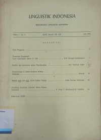 Linguistik Indonesia Tahun 1 No.2 1983