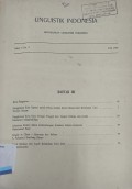Linguistik Indonesia Tahun 5 No.9  1987