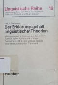 Der erklarungsgehalt linguistischer theorien