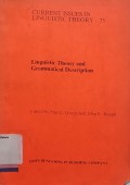 Linguistic theory and grammatical description