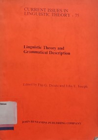 Linguistic theory and grammatical description