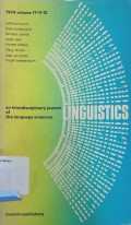 Linguistics : an interdisciplinary journal of the language sciences vol.17-11/12
